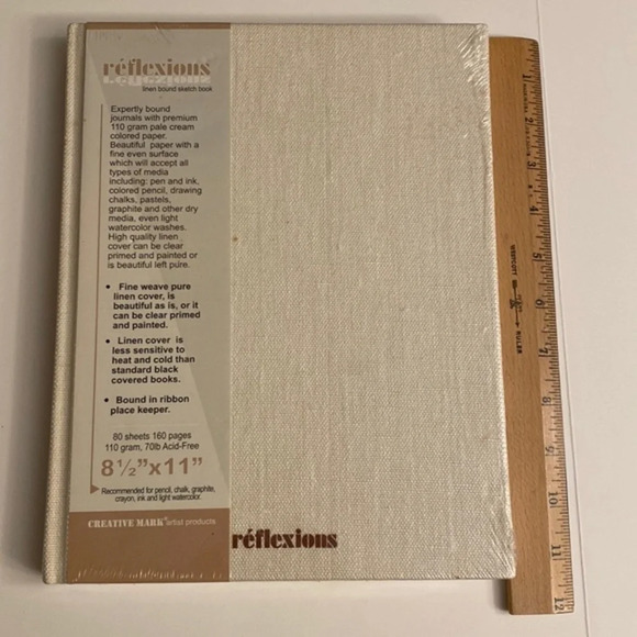 NWT Expertly Bound Linen Journal, NEW - Picture 2 of 8